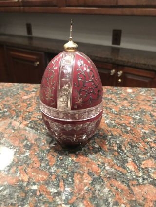 Rare 1987 St.  Vladimir Egg Created by Theo Faberge Number 393 of 500 Made 3