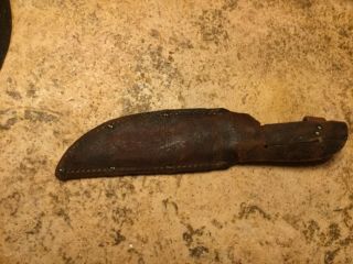 Early WW2 USN Remington Rh Pal 35 Fighting Knife with Wood Pomel antique 10