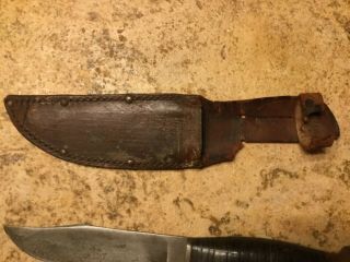 Early WW2 USN Remington Rh Pal 35 Fighting Knife with Wood Pomel antique 2