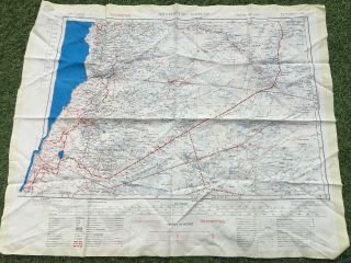 Cold War Issue 1950s British RAF SAS Al Juaf Damas Silk Escape Map 4