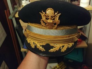 Army Asu Officers Cap With Bullion