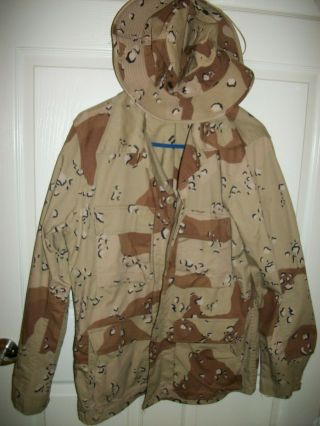 Military Issue Desert Camo Uniform – Pants,  Jacket And Hat – Size Medium