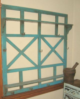 Best Antique Wall Cupboard Best Old Blue Paint Form Aafa Nr