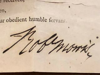 REVOLUTIONARY WAR FINANCIER ROBERT MORRIS SIGNER DECLARATION INDEPENDENCE 1786 2