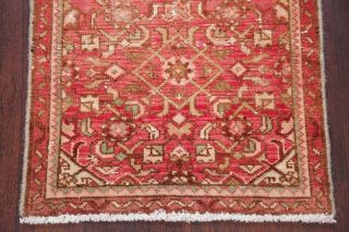 2 ' x3 ' Antique Persian Oriental Wool Hand Knotted Hamedan Geometric Worn Area Rug 5