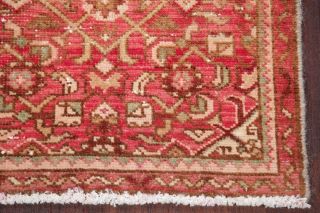 2 ' x3 ' Antique Persian Oriental Wool Hand Knotted Hamedan Geometric Worn Area Rug 6