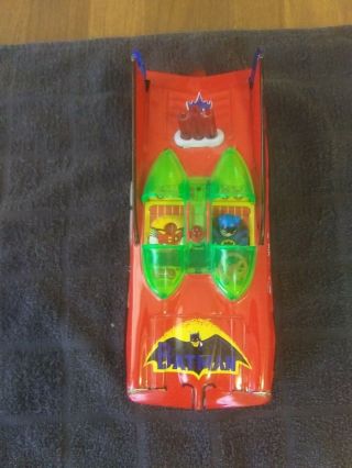 1960s AOSHIN RED BATMAN & ROBIN TIN BATTERY OPERATED BATMOBILE. 7