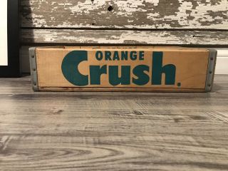 Very Rare Near Vintage 1960’s Orange Crush Wood Soda Pop Crate 6