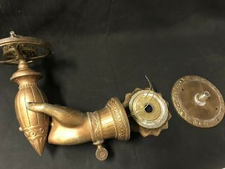 VICTORIAN GAS WALL SCONCE FIGURAL LADY HAND ROCOCO REVIVAL 1860 GASOLIER 8