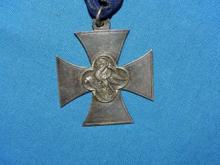 Unidentified WWI Era Neck Medal Order of St.  John,  Silver Hallmarked (A27) 2