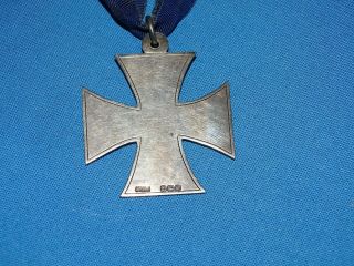 Unidentified WWI Era Neck Medal Order of St.  John,  Silver Hallmarked (A27) 4