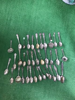 Scrap Or Not 36 Antique Sterling Silver Spoons Make Offer