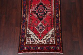 Vintage 10 ft Tribal Runner Bakhtiari Persian Oriental Geometric Wool Rug 3 ' x10 ' 5