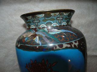 Antique Japanese Meiji Cloisonné Vase 7