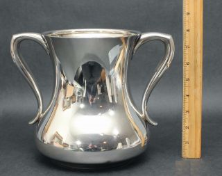 Large Antique Authentic TIFFANY Sterling Silver Handled Trophy,  Urn,  Vase.  NR 3