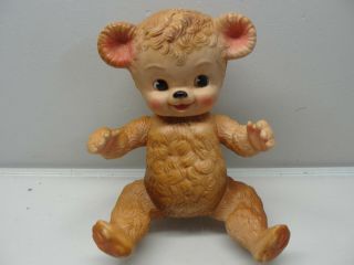 Rare 1958 Sun Rubber Company Sunny The Bear Jointed Squeak Toy