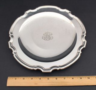 Mid - 20thc Modernist Authentic Tiffany Sterling Silver Desert Plateau Tray Plate