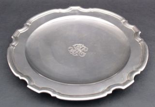 Mid - 20thC Modernist Authentic TIFFANY Sterling Silver Desert Plateau Tray Plate 2