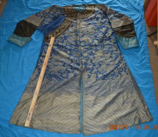 Qing Dynasty SILK Longpao Chinese Court Robe for Men DRAGON ROBE w/ Tag Inside 2