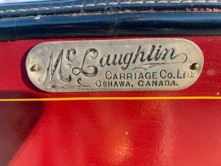Antique Restored Sleigh Horse Drawn Sled with Top Equestrian McLaughlin Oshawa 2