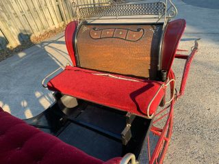 Antique Restored Sleigh Horse Drawn Sled with Top Equestrian McLaughlin Oshawa 8