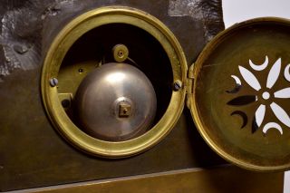 Antique 19th Century Neo - Renaissance Gilt Bronze Clock : POET 8