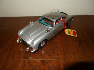 Pristine to James Bond Aston Martin Battery Operated w/Original Box. 2