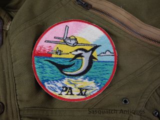 Japanese Made Korean War Ear Flight Jacket Theater Squadron Patch Pa Xi