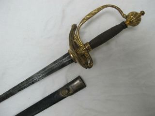 Hessian Waldeck Officer’s Sword,  German Revolutionary War Troops