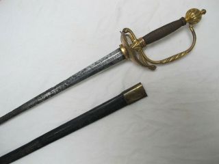 Hessian Waldeck officer’s sword,  German Revolutionary War troops 8