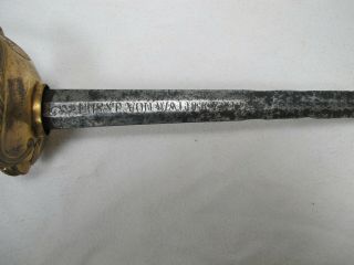 Hessian Waldeck officer’s sword,  German Revolutionary War troops 9