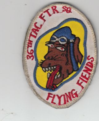 Vintage 36th Fighter Squadron Patch,  In Country Made - - See Backing