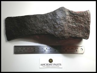 Rare Large Ancient Viking Norse Anglo - Scandinavian Battle Axe Head 1.  784 Kg