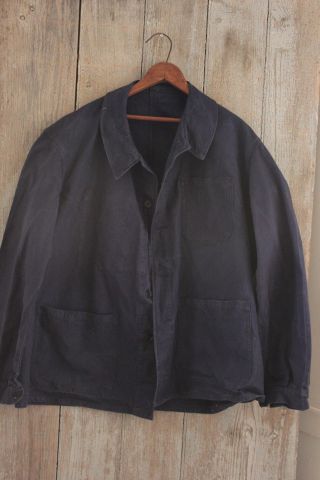 Chore Coat Work Wear French Blue Jacket Farmer Clothing Bill Cunningham Denim