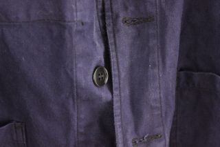 Chore coat Work wear French blue jacket Farmer clothing Bill Cunningham denim 4