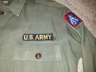 U.  S.  Army 5th Army Sateen Green Uniform OG - 107 Post WWII Korean War Era 5