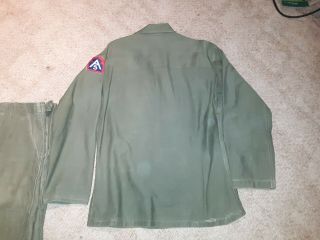 U.  S.  Army 5th Army Sateen Green Uniform OG - 107 Post WWII Korean War Era 8