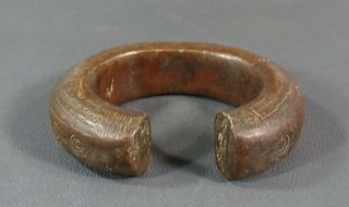 19c.  Tribal African Mauritania Bronze Cuff Bangle Ankle Bracelet Currency 513Gram 7