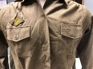 WW2 Women ' s Army Corp Wool Field Shirt 2