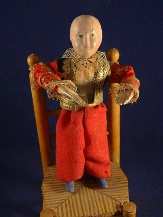 Victorian Mysterious automaton Mechanical antique toy.  8 inches 2