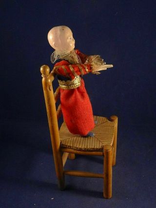 Victorian Mysterious automaton Mechanical antique toy.  8 inches 5