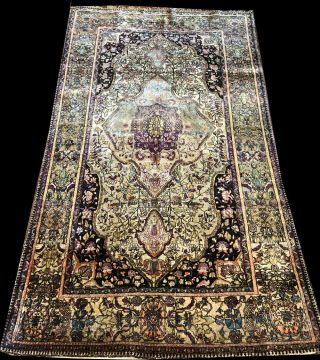A Second To None Rare Late 19th Century 100 Silk Ferahan Sarouk Rug