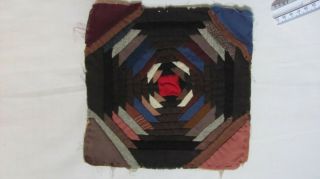 SPECIAL for JULIE PINEAPPLE LOG CABIN PRIMITIVE QUILT BLOCK 8 