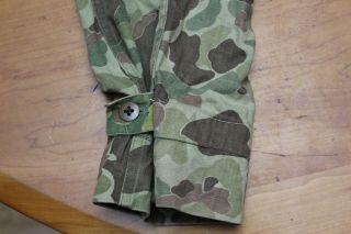 Herringbone Twill Frogskin Duck Hunter Camo Trousers Korean War USMC Estate Find 2