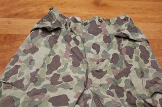 Herringbone Twill Frogskin Duck Hunter Camo Trousers Korean War USMC Estate Find 4