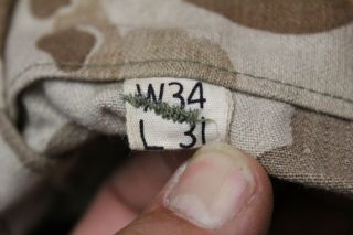 Herringbone Twill Frogskin Duck Hunter Camo Trousers Korean War USMC Estate Find 7