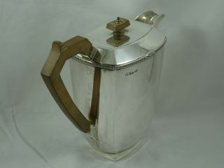 , ART DECO solid silver COFFEE POT,  1937,  693gm 3