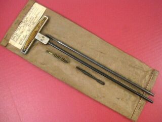 WWII US Army/USMC M1 Carbine Cleaning Kit Complete w/Canvas Case Dated 1945 XLNT 2