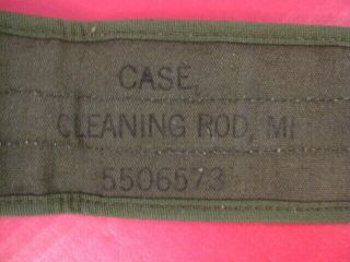 WWII US Army/USMC M1 Carbine Cleaning Kit Complete w/Canvas Case Dated 1945 XLNT 7