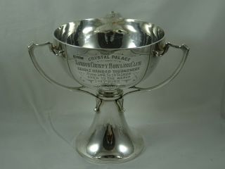 Quality,  Art Nouvou,  Solid Silver Trophy Bowl,  1907,  1023gm